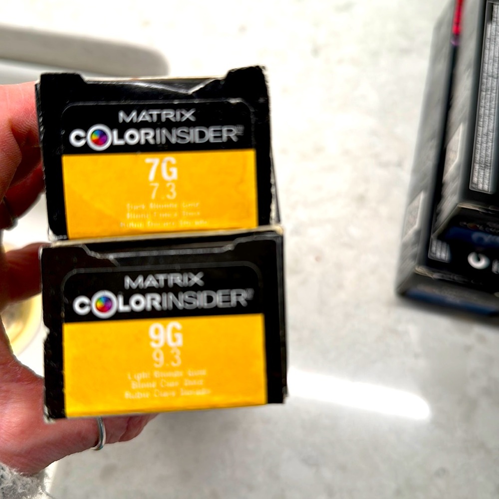 MATRIX ColorINSIDER No Ammonia permanent hair color 7G & 9G 2-2oz tubes NEW